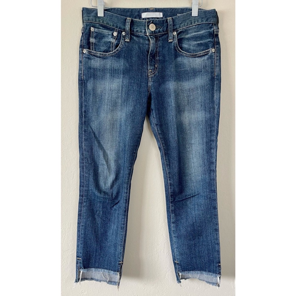 Red Card Dark Wash Distressed Denim Jeans